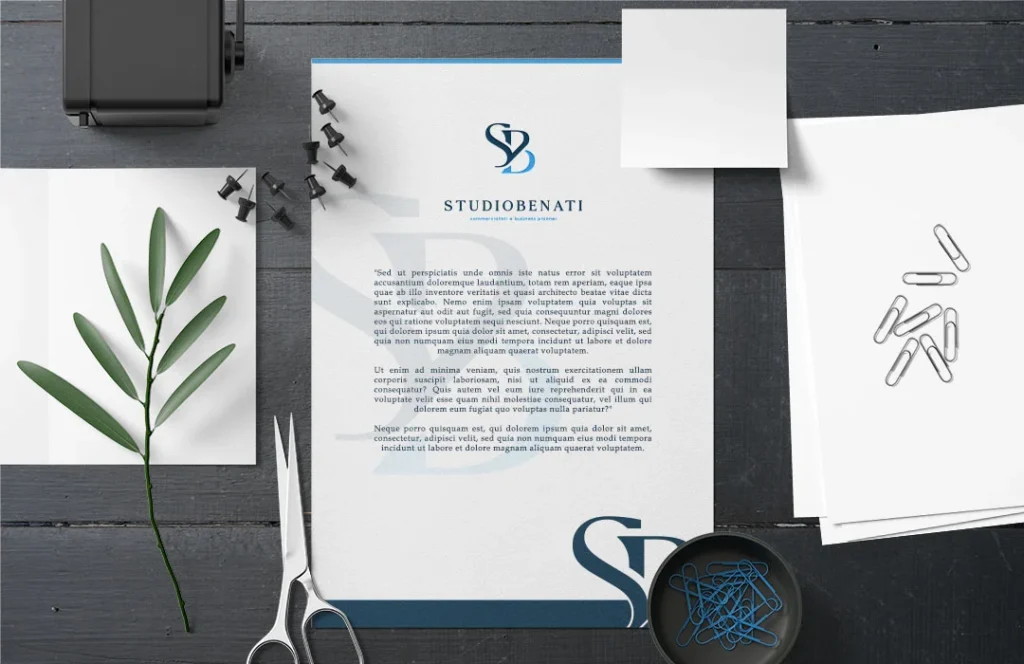 carta intestata studio benati