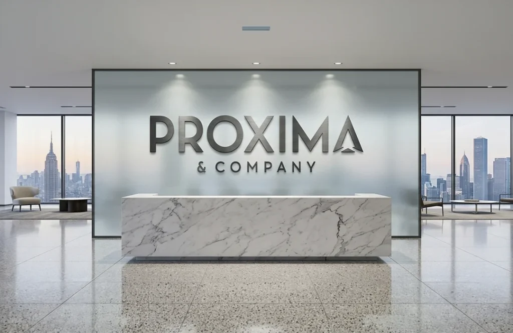 insegna logo design proxima